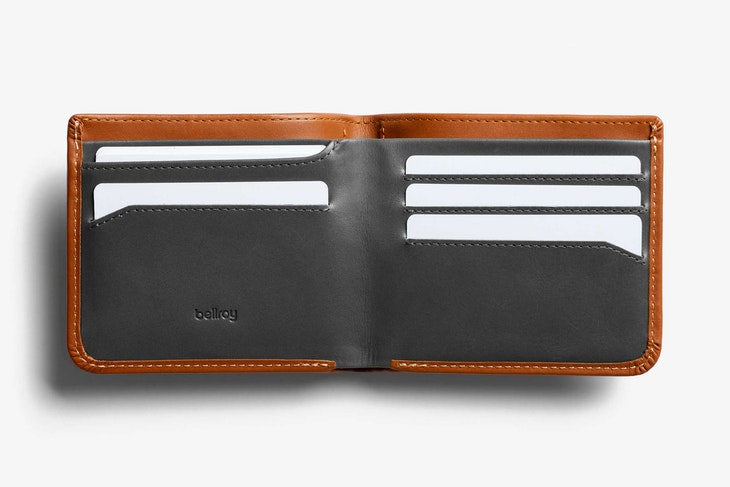 Bellroy Hide & Seek Hi Wallet Caramel - Stencil