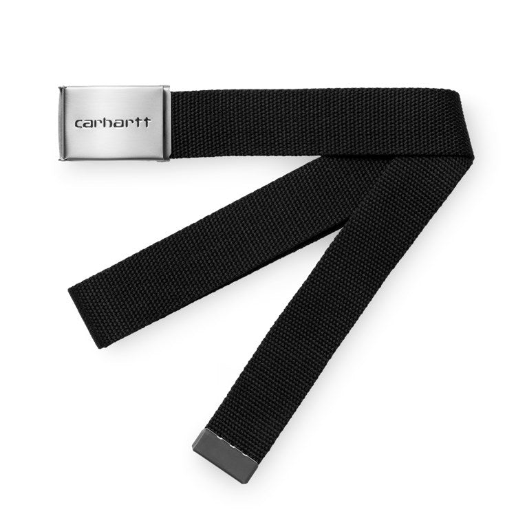 Carhartt Clip Belt Chrome - Black - Stencil