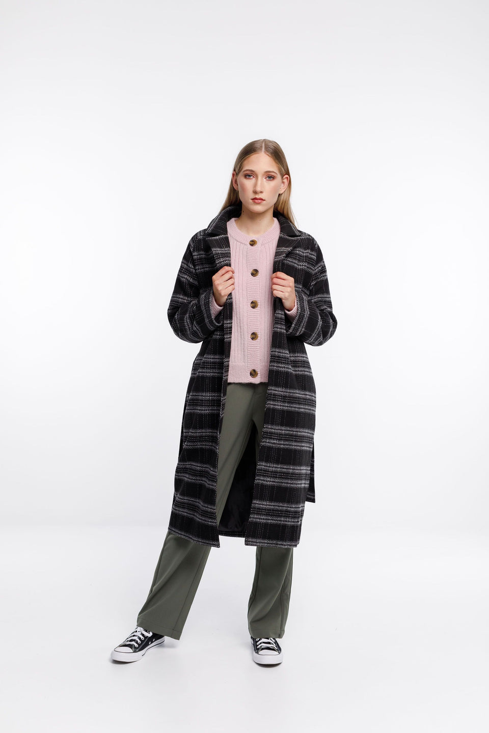 Thing Thing Clement Coat Black Check