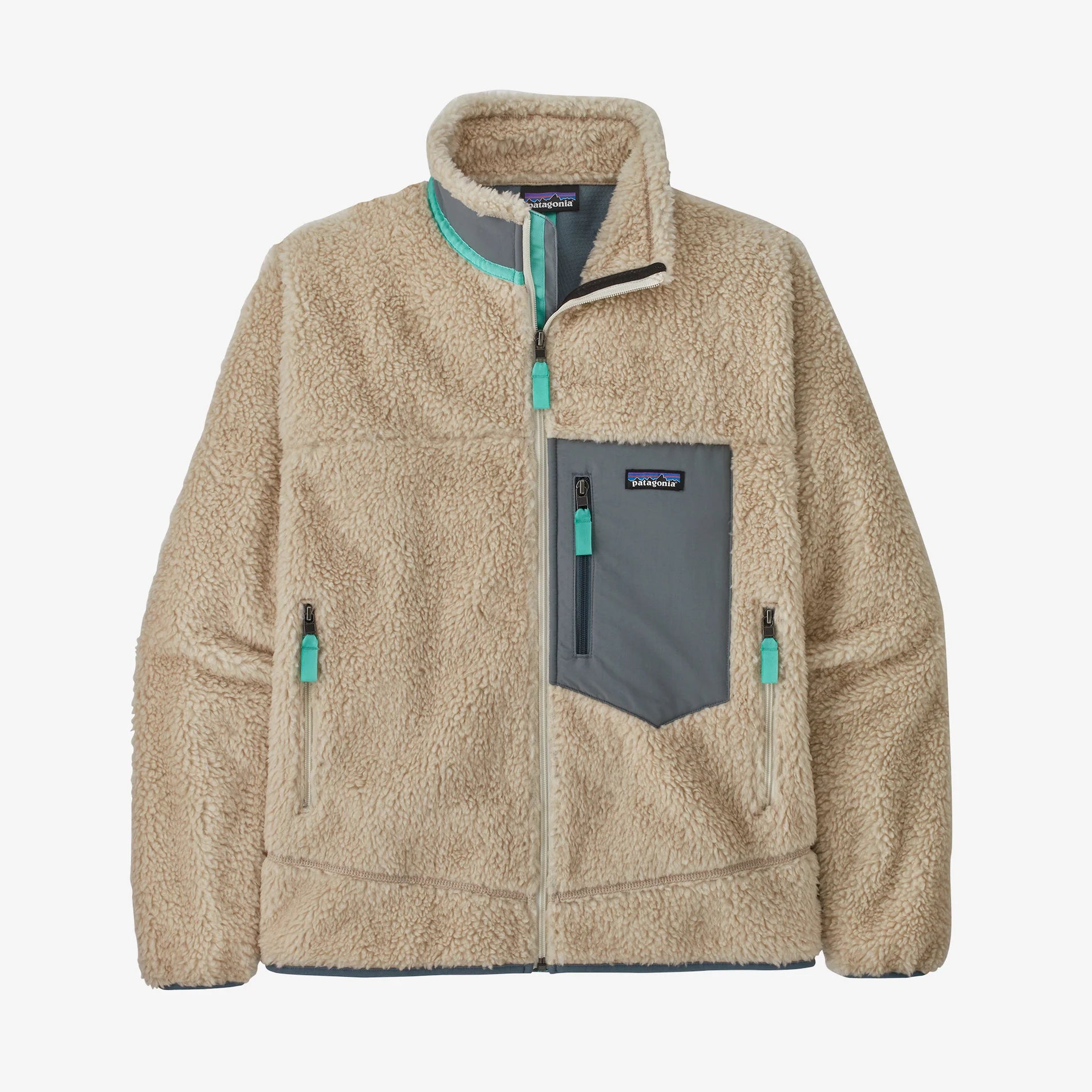 Patagonia Men's Classic Retro-X Jacket - Dark Natural / Plume Grey - Stencil