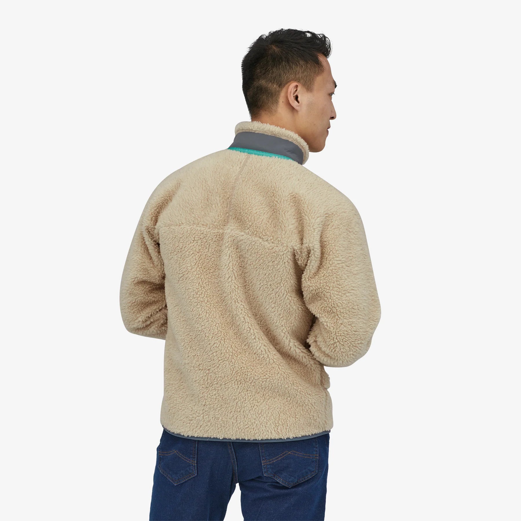 Patagonia Men's Classic Retro-X Jacket - Dark Natural / Plume Grey - Stencil