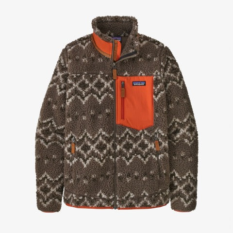 Patagonia Women's Classic Retro-X Jacket - Sweet Cedar / Topsoil Brown. - Stencil