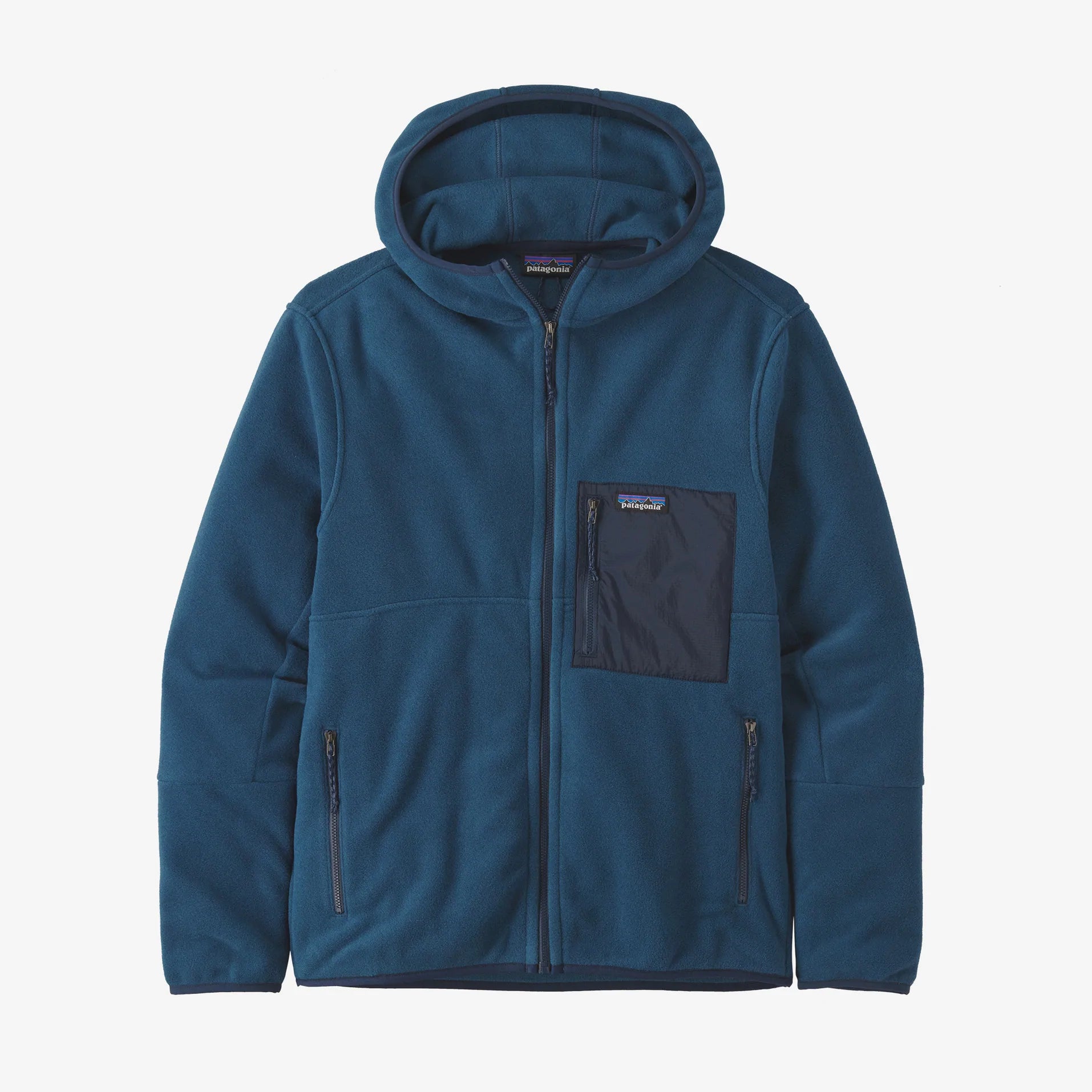 Patagonia Men's Microdini Hoody Tidepool Blue - Stencil