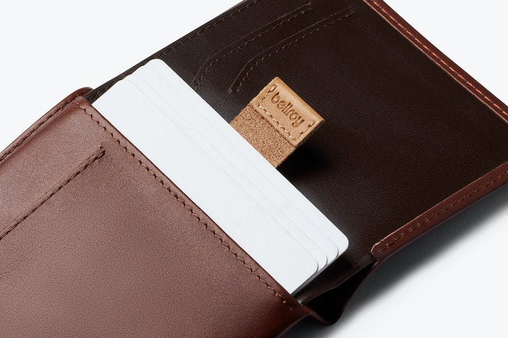 Bellroy Note Sleeve Wallet Cocoa - RFID - Stencil
