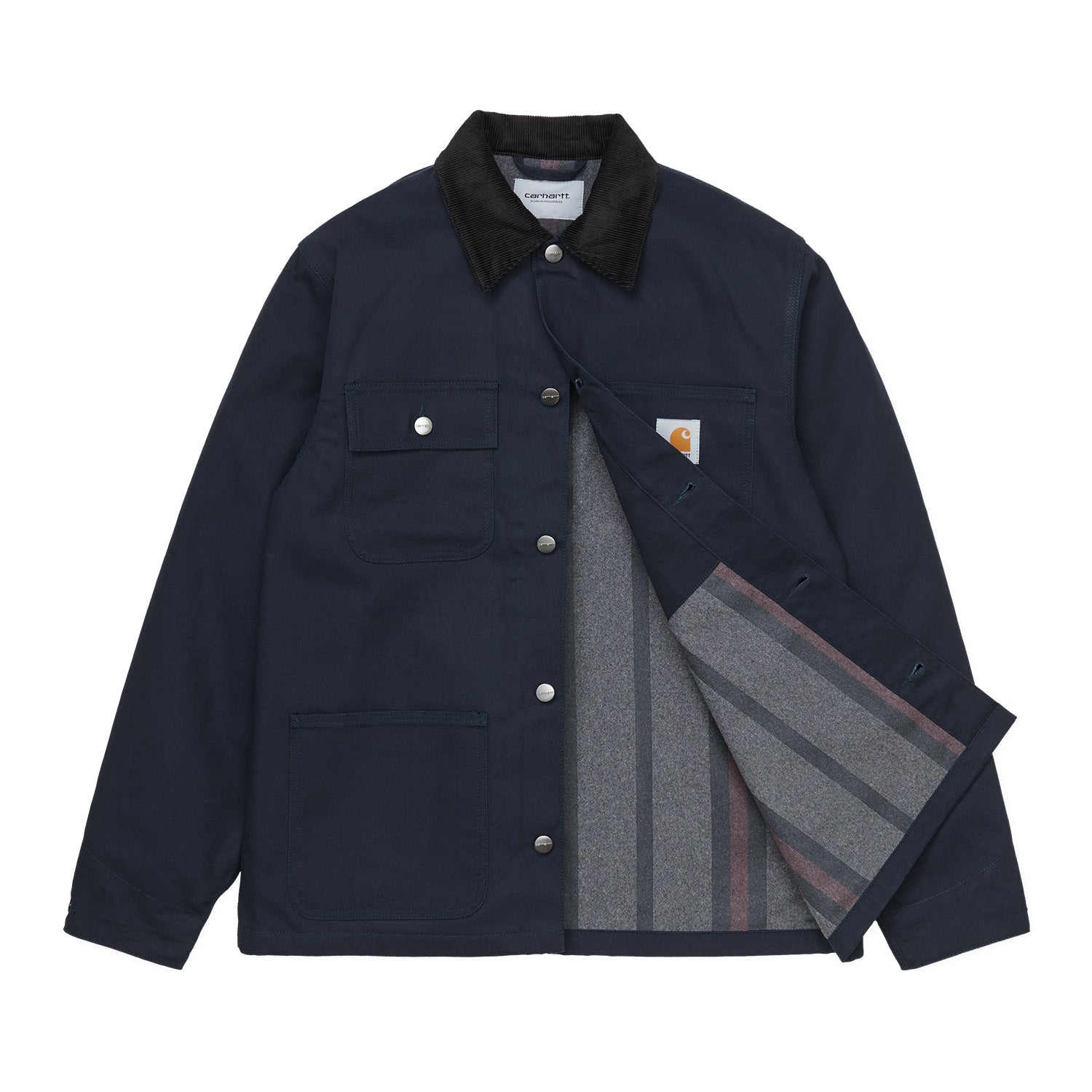 Carhartt Michigan Coat - Dark Navy / Black Rigid - Stencil