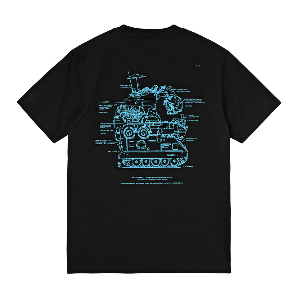 Carhartt S/S Blueprint T-Shirt Black/Light Blue