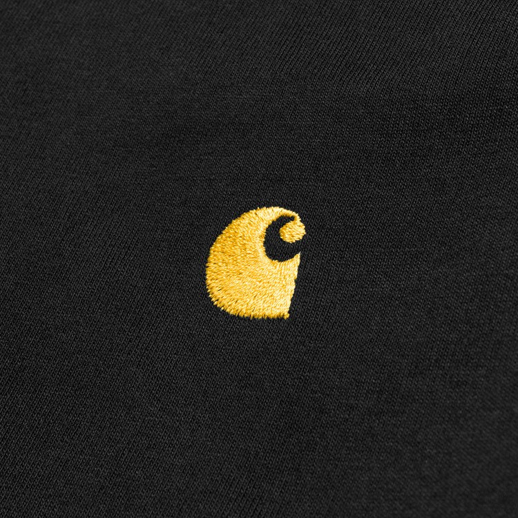 Carhartt L/S Chase T-Shirt - Black / Gold - Stencil