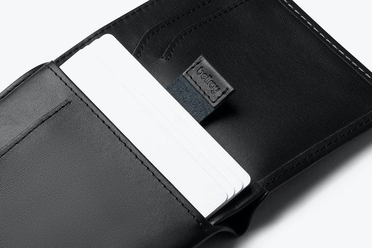 Bellroy Note Sleeve Wallet Black - RFID - Stencil