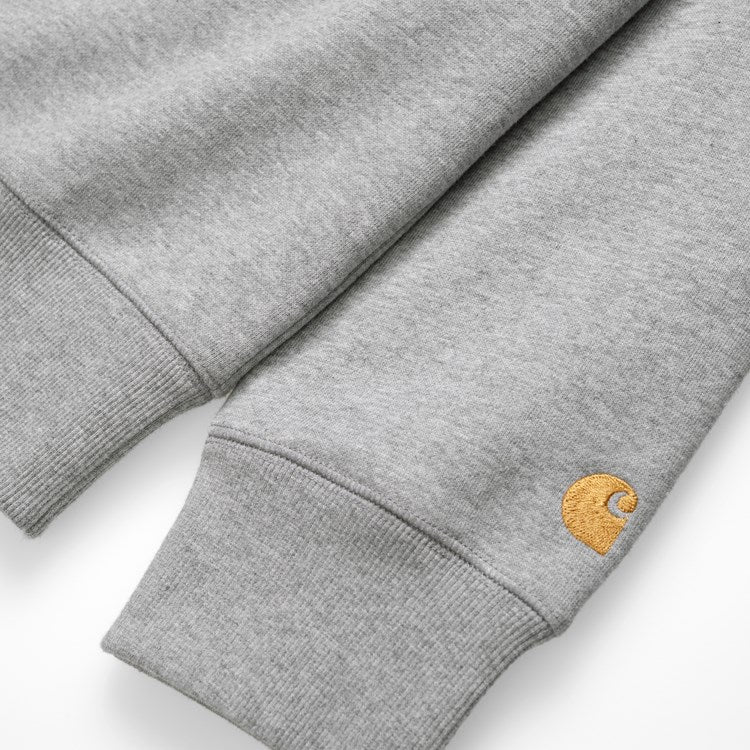 Carhartt Chase Sweatshirt - Grey Heather / Gold - Stencil