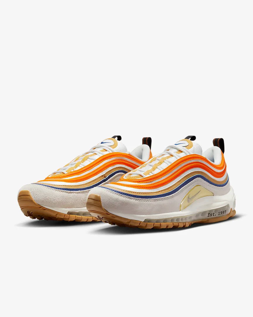 Nike Air Max 97 SE - Summit White / Safety Orange / Lemon Wash - Stencil