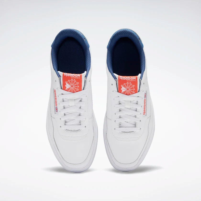 Reebok Court Peak - Cloud White / Dynamic Red / Batik Blue - Stencil