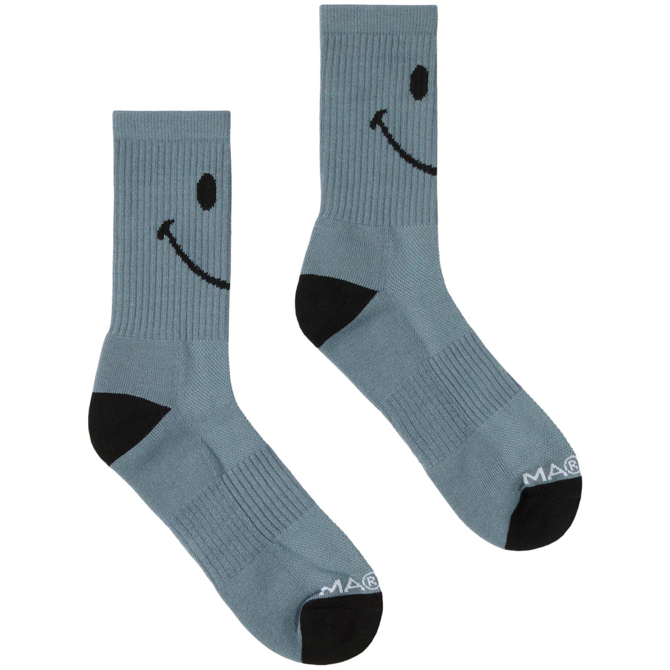 Market Smiley Oversized Socks - Diver