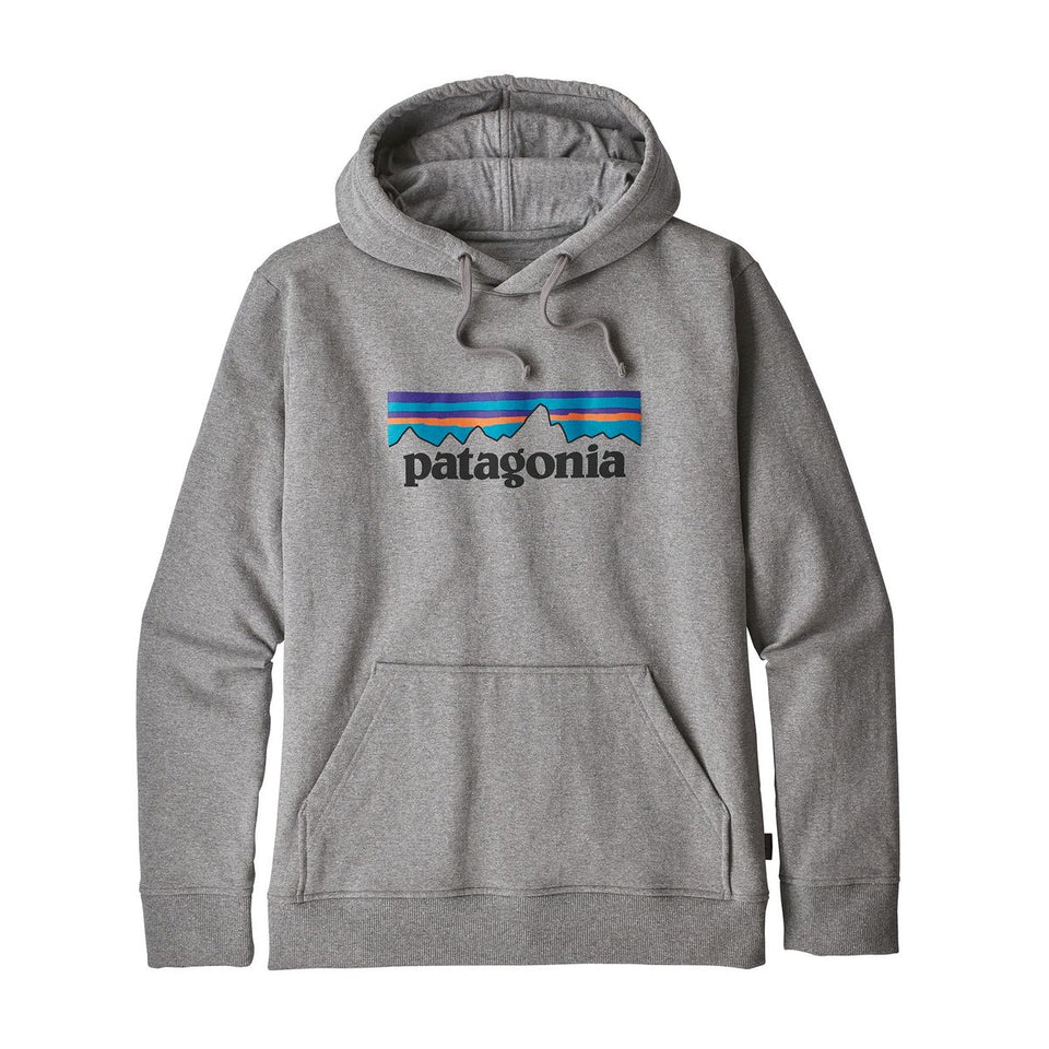 Patagonia Mens P6 Logo Uprisal Hoody Gravel Heather - Stencil