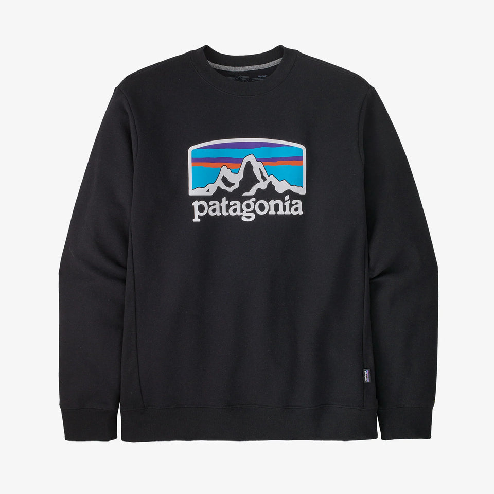 Patagonia Fitz Roy Horizons Uprisal Crew Sweatshirt Black
