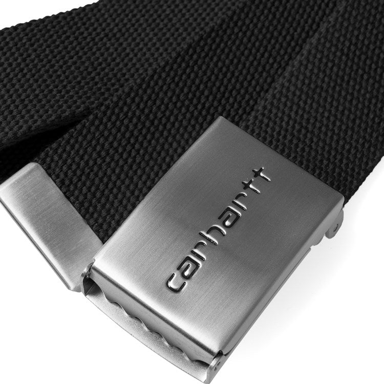Carhartt Clip Belt Chrome - Black - Stencil