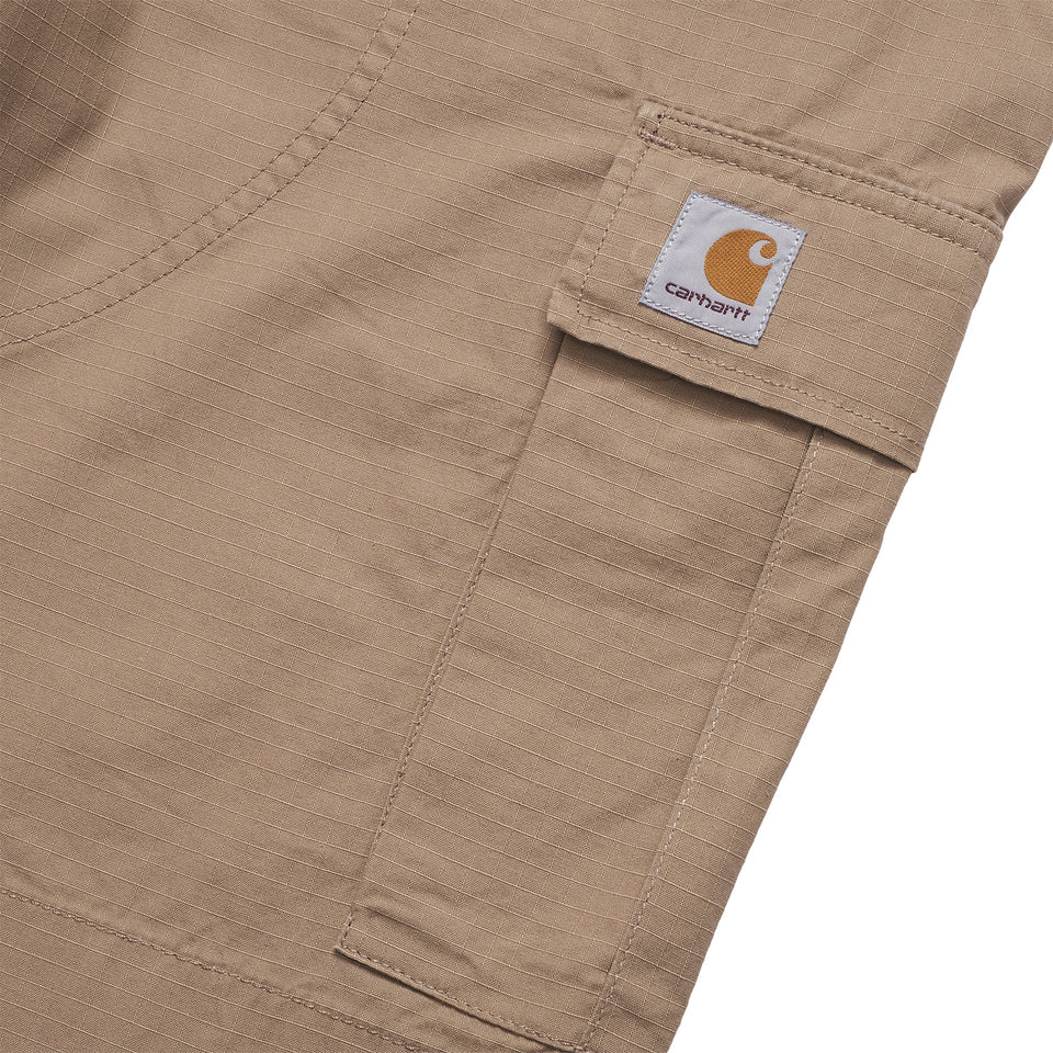 Carhartt Regular Cargo Shorts - Leather Rinsed - Stencil