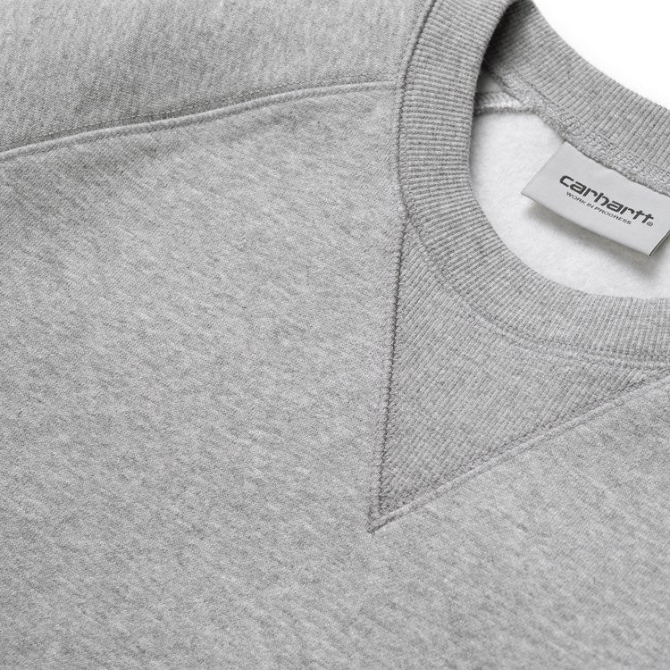 Carhartt Chase Sweatshirt - Grey Heather / Gold - Stencil