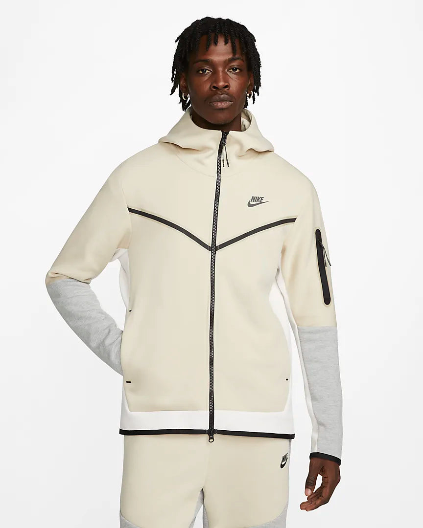 Nike Sportswear Tech Fleece Full Zip Hoodie - Rattan/Phantom/Dark Grey Heather/Black