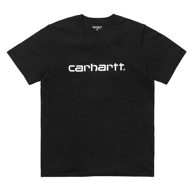 Carhartt S/S Script Tee Shirt Black / White