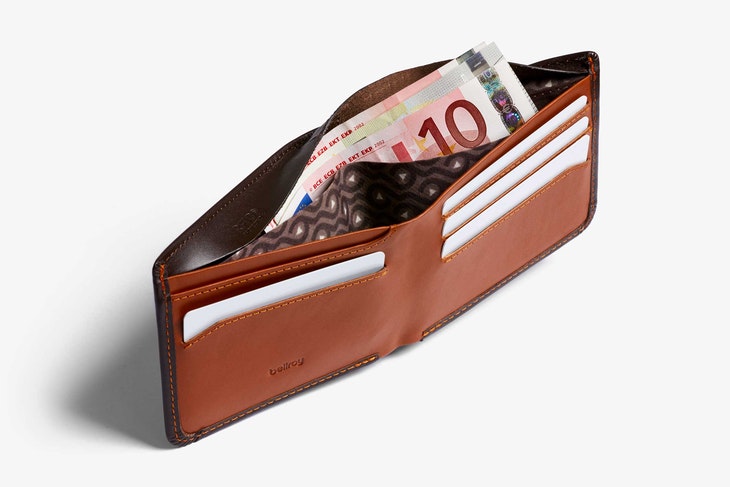Bellroy Hide & Seek Hi Wallet Caramel - Stencil