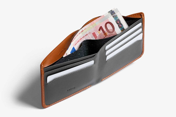 Bellroy Hide & Seek Hi Wallet Caramel - Stencil