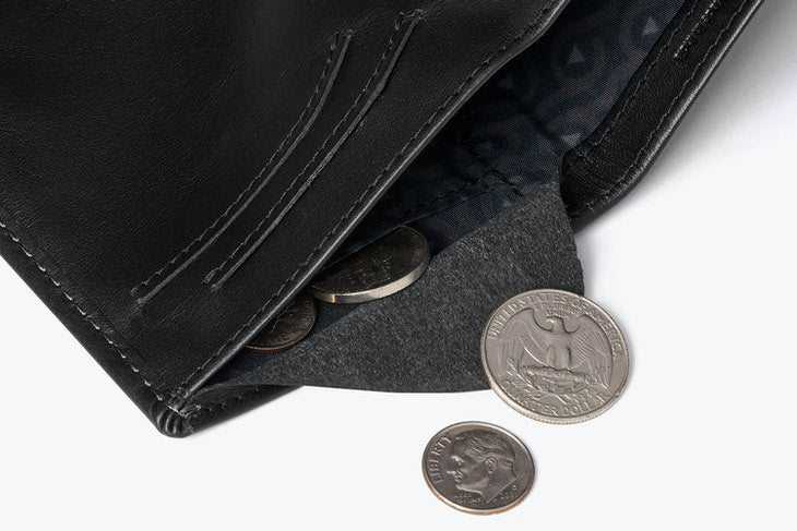 Bellroy Note Sleeve Wallet Black - RFID - Stencil