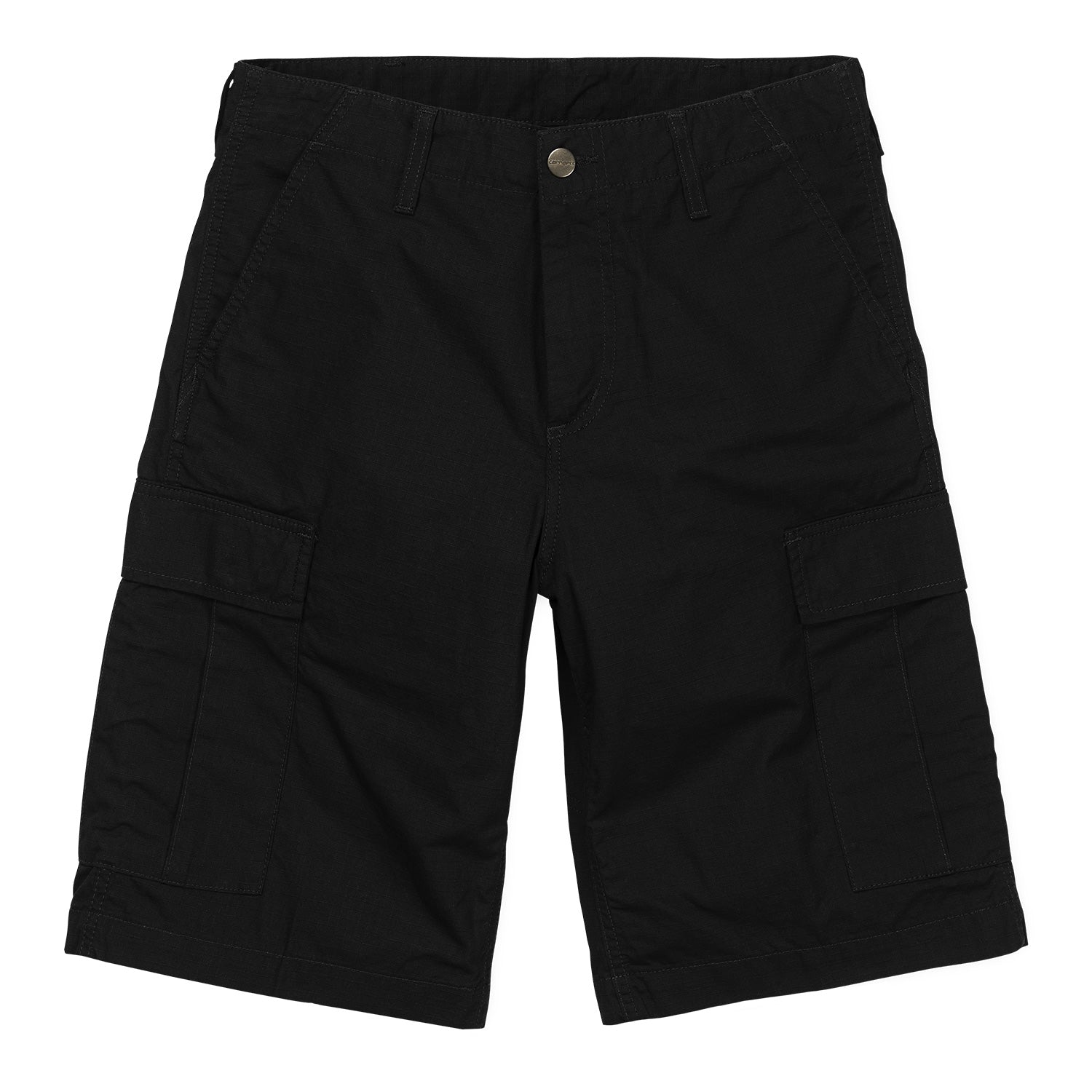 Carhartt Regular Cargo Shorts - Black Garment Dyed - Stencil