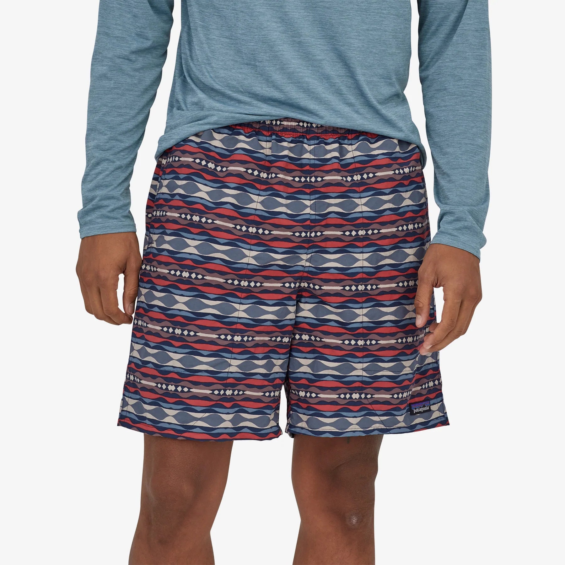 Patagonia Men's Baggies™ Longs - 7 In. - Coast Highway Multi Sumac Red
