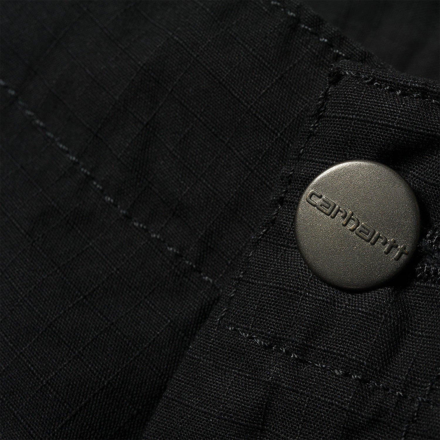 Carhartt Regular Cargo Shorts - Black Garment Dyed - Stencil
