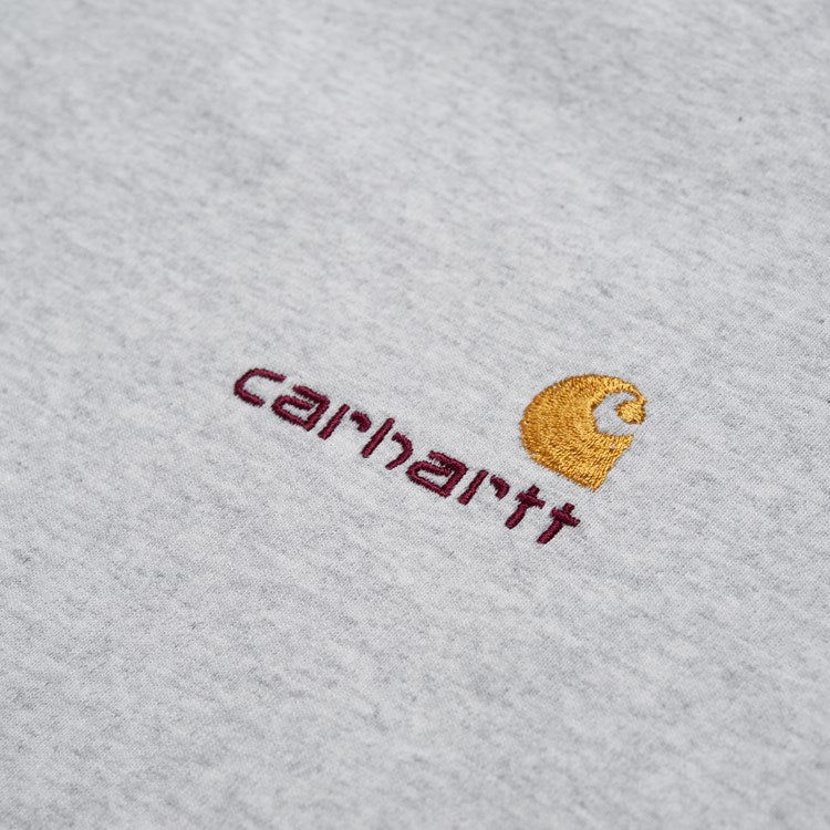 Carhartt S/S American Script T-Shirt Ash Heather - Stencil