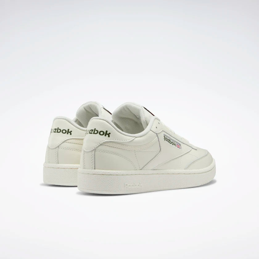 Reebok Club C 85 - Chalk / Chalk / Hunter Green - Stencil