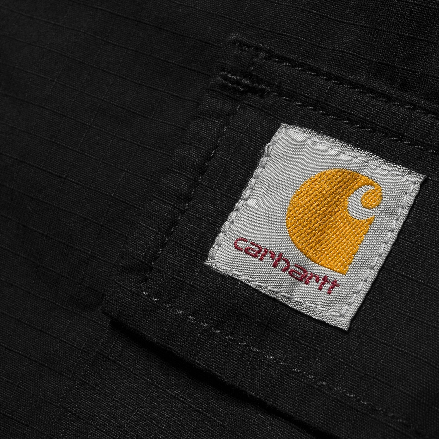 Carhartt Regular Cargo Shorts - Black Garment Dyed - Stencil