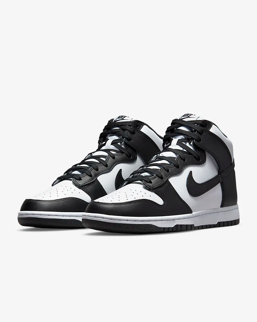 Nike Dunk Hi Retro - Black / White / Total Orange - Stencil