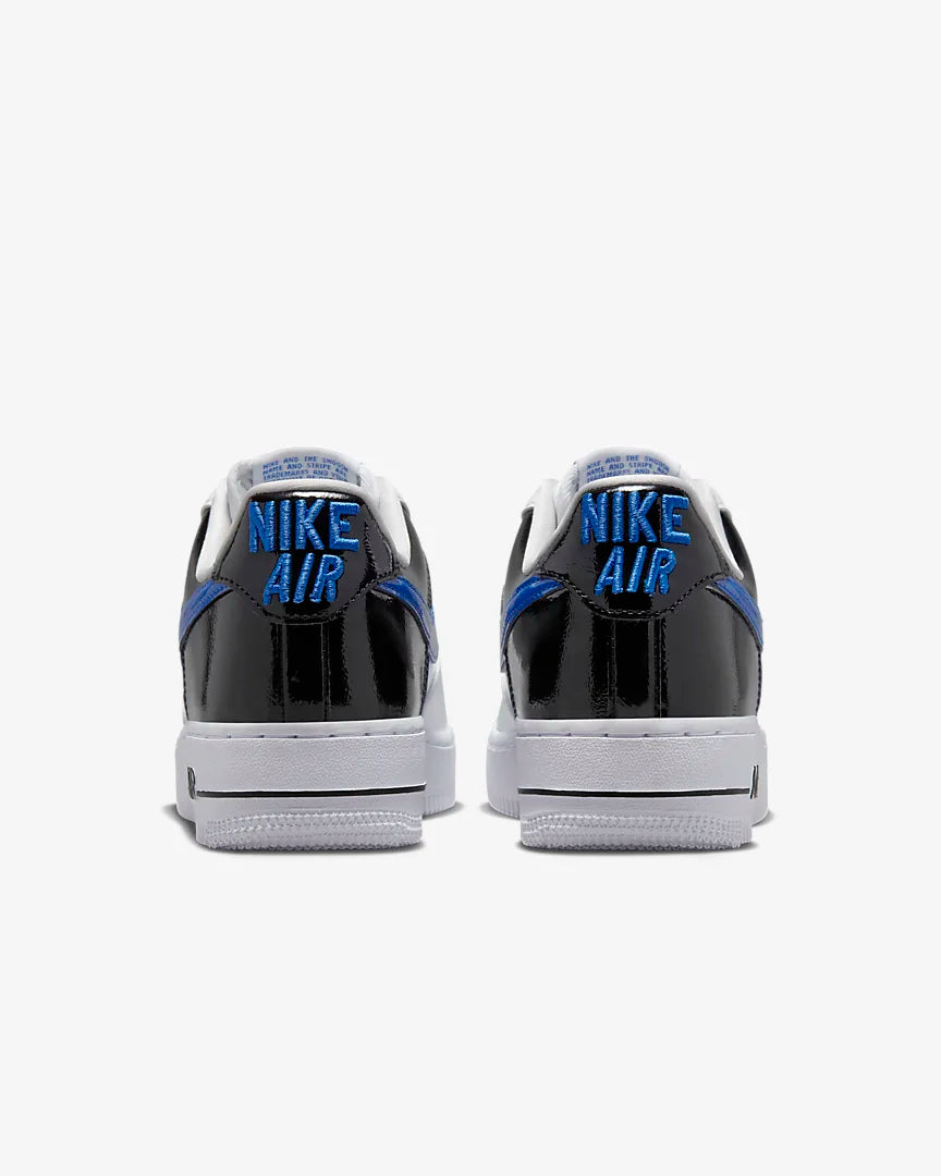 Nike Women's Air Force 1 07 ESS SNKR Game Royal/White-Black - Stencil