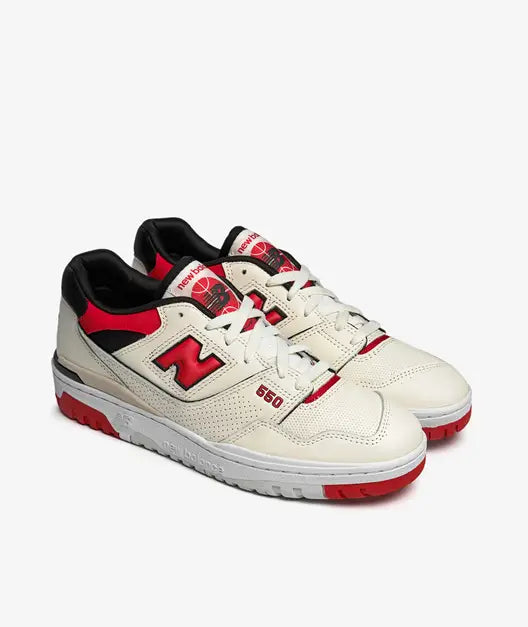 New Balance 550 VTB - Sea Salt / Red - Stencil