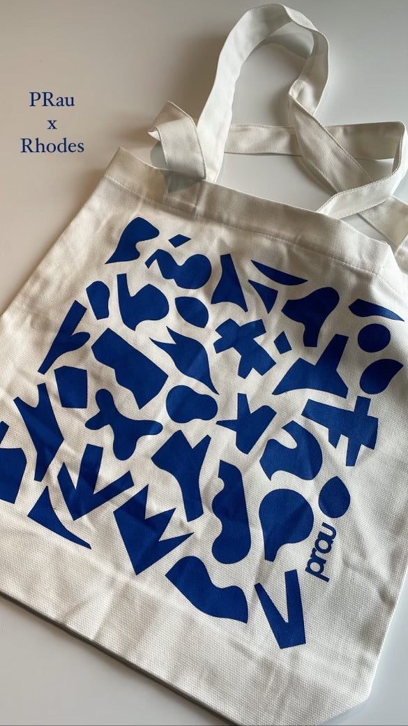 PRau x Rhodes Tote Cream - Stencil