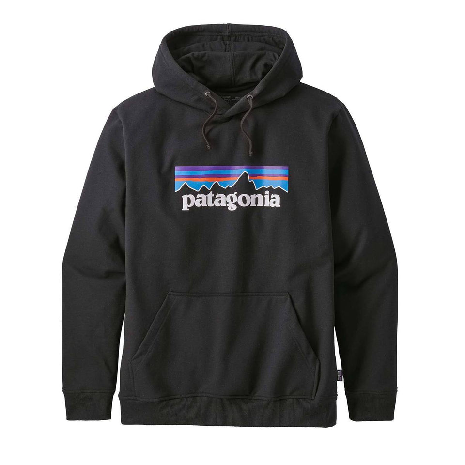 Patagonia Mens P6 Logo Uprisal Hoody Black - Stencil