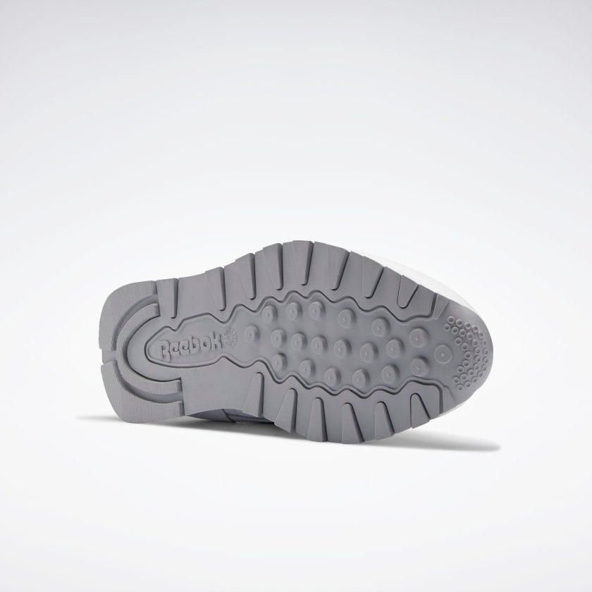 Reebok CL Leather White / Cool Shadow / Utility Green - Stencil