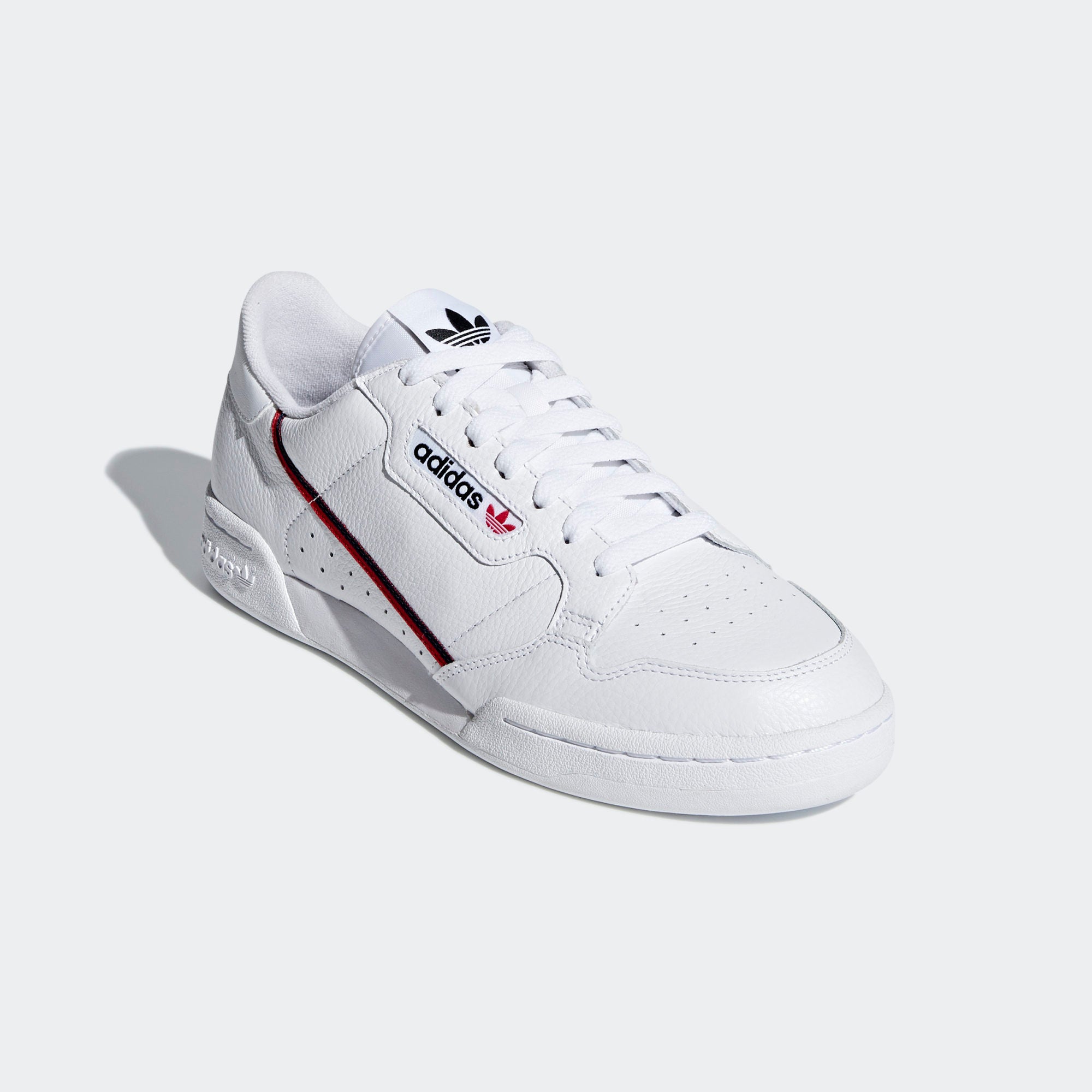 Adidas Continental 80 White/Scarlet/Collegiate Navy - Stencil