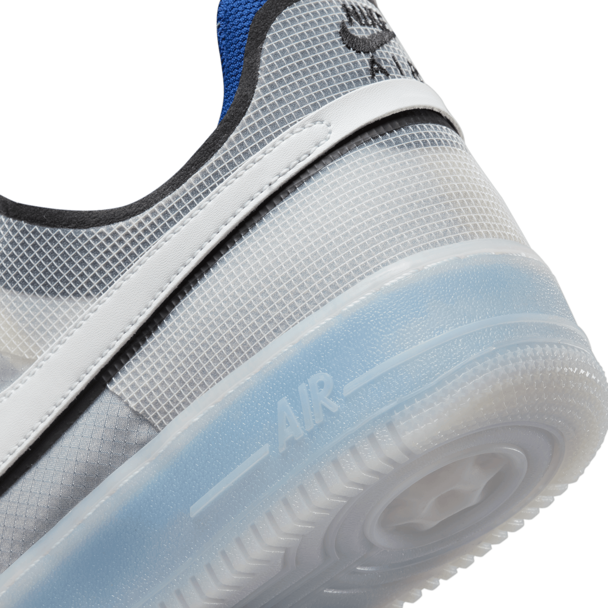 Nike Air Force 1 React White/Photo Blue - Stencil