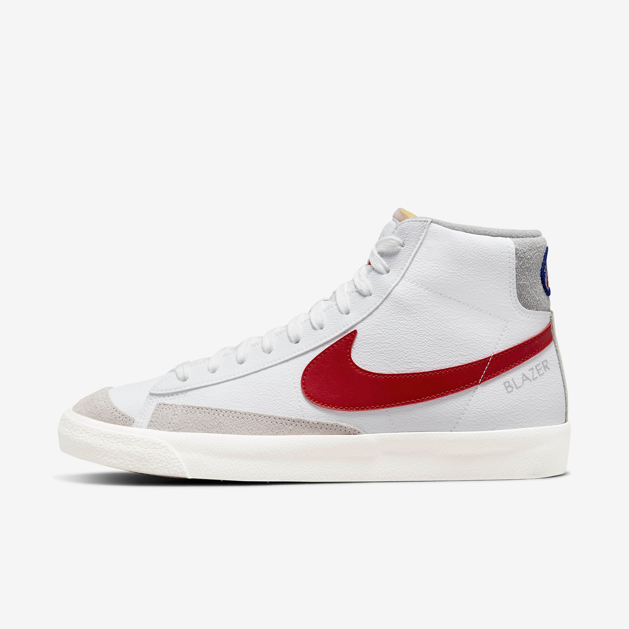 Nike Blazer Mid '77 White/Gym Red-Smoke Grey - Stencil
