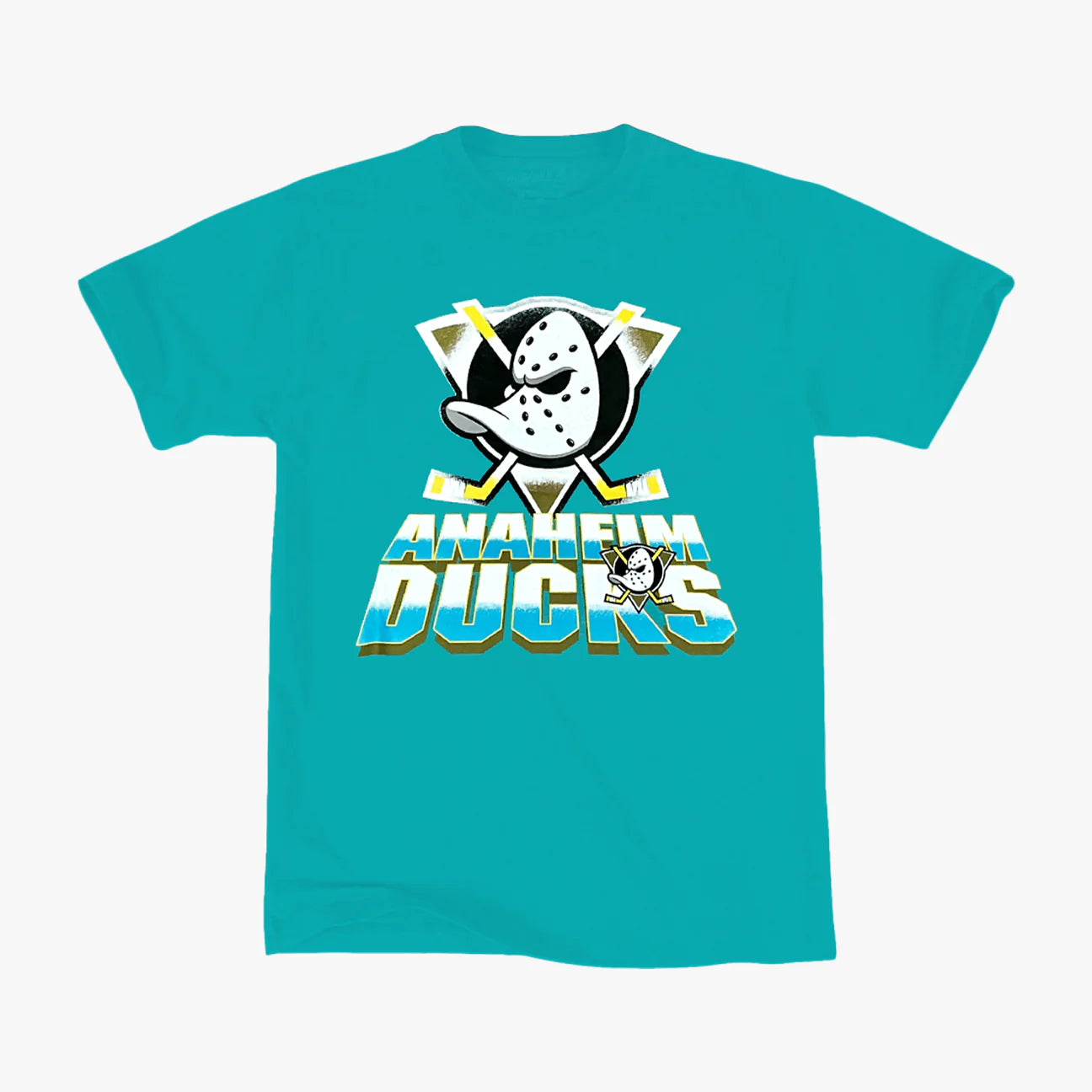 Majestic NHL Grad Shadow Ducks Graphic Tee Teal