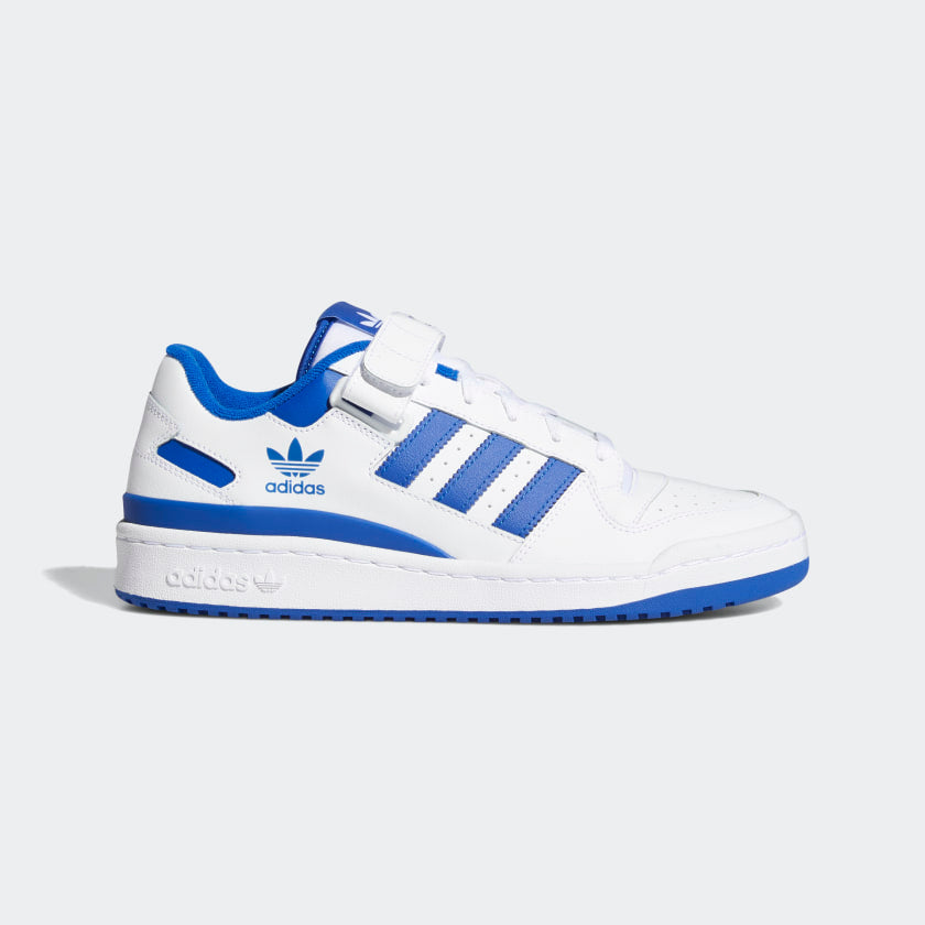 Adidas Forum Low - Cloud White / Royal Blue - Stencil