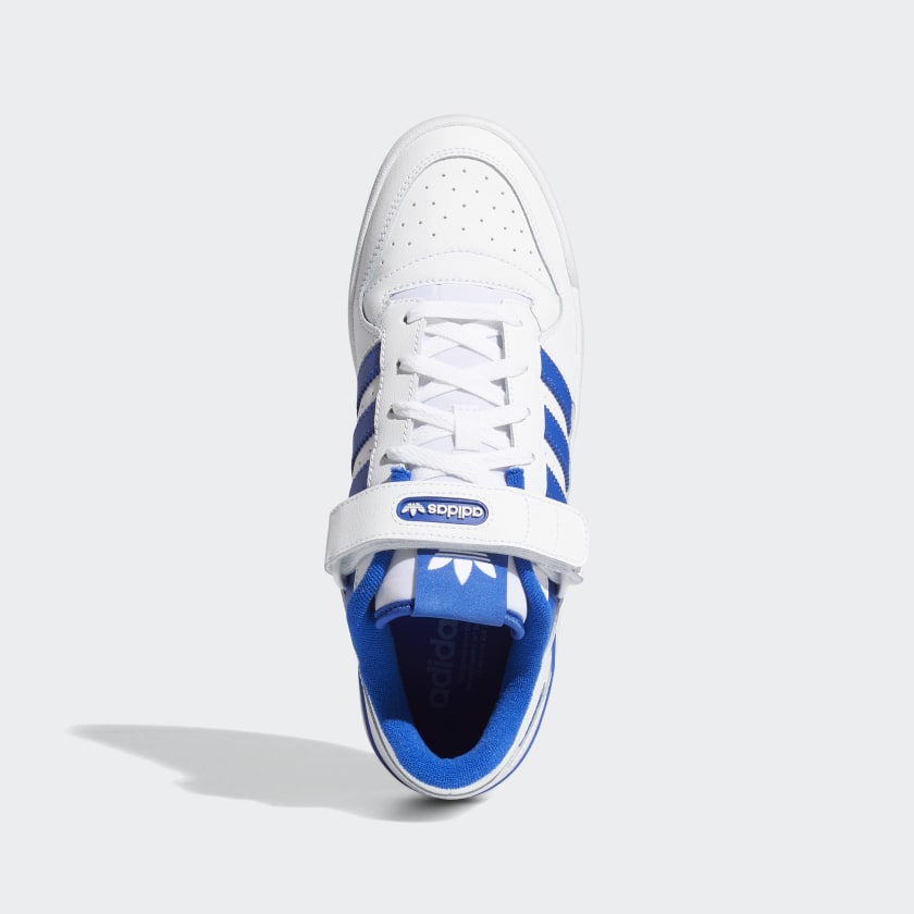 Adidas Forum Low - Cloud White / Royal Blue - Stencil