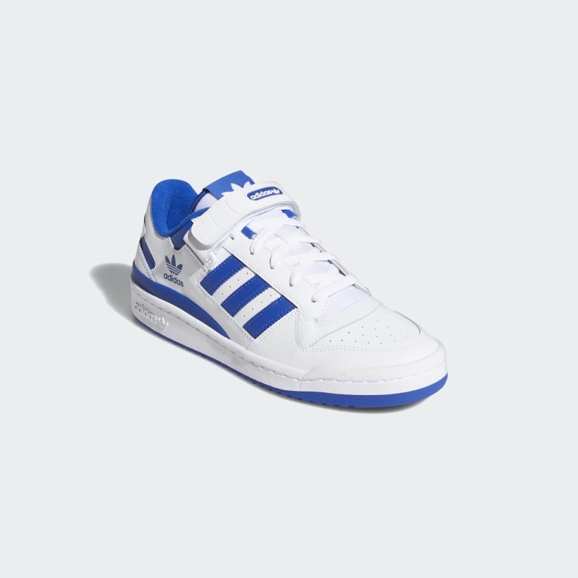 Adidas Forum Low - Cloud White / Royal Blue - Stencil