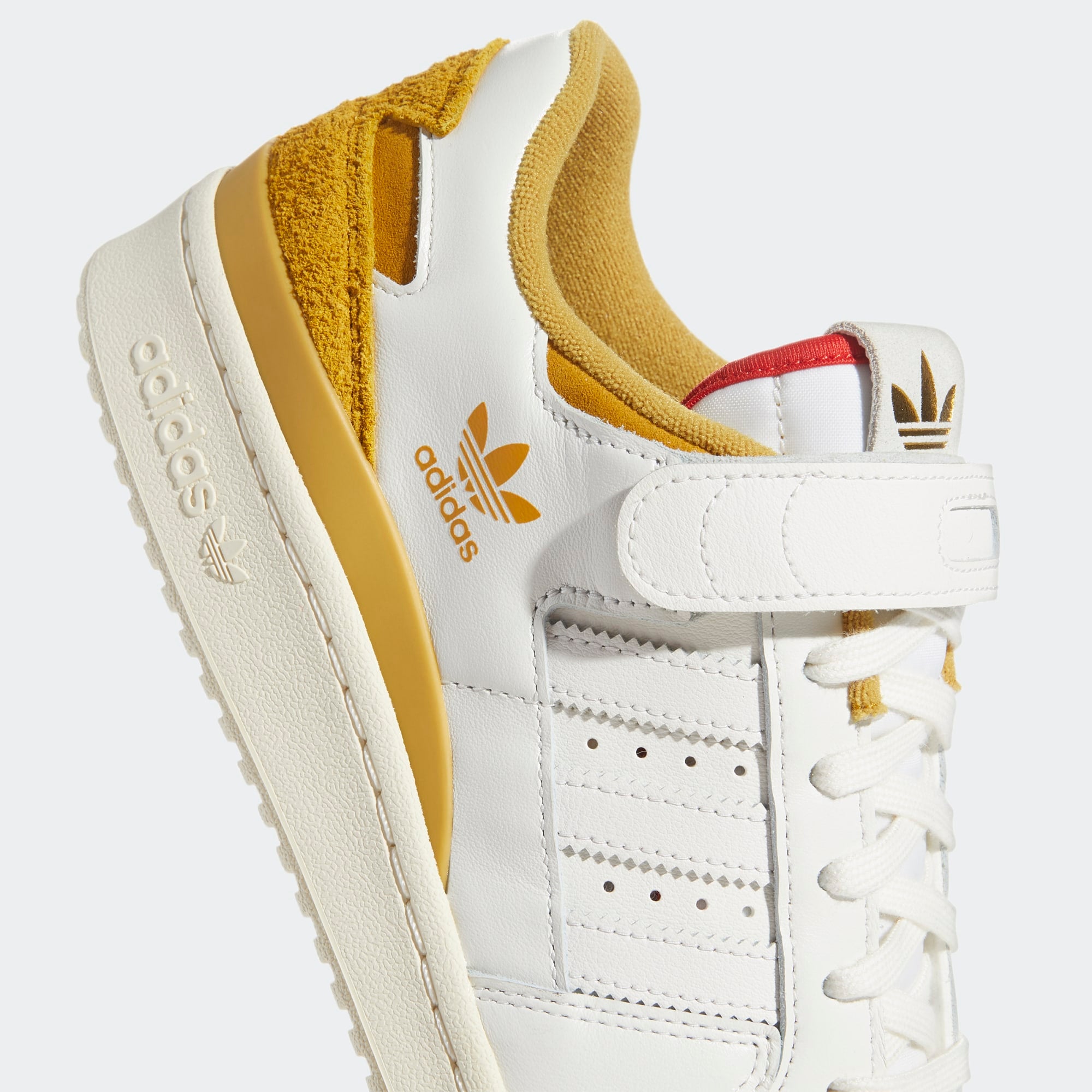 Adidas Forum 84 Low - Cream White / Victory Gold / Red - Stencil