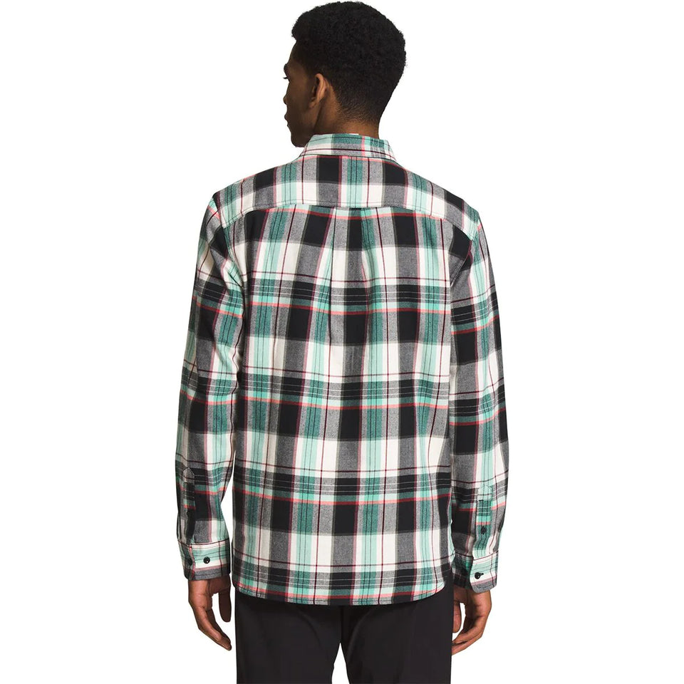 The North Face Arroyo Lightweight Flannel Shirt - Gardenia White Large Half Dome Plaid 2