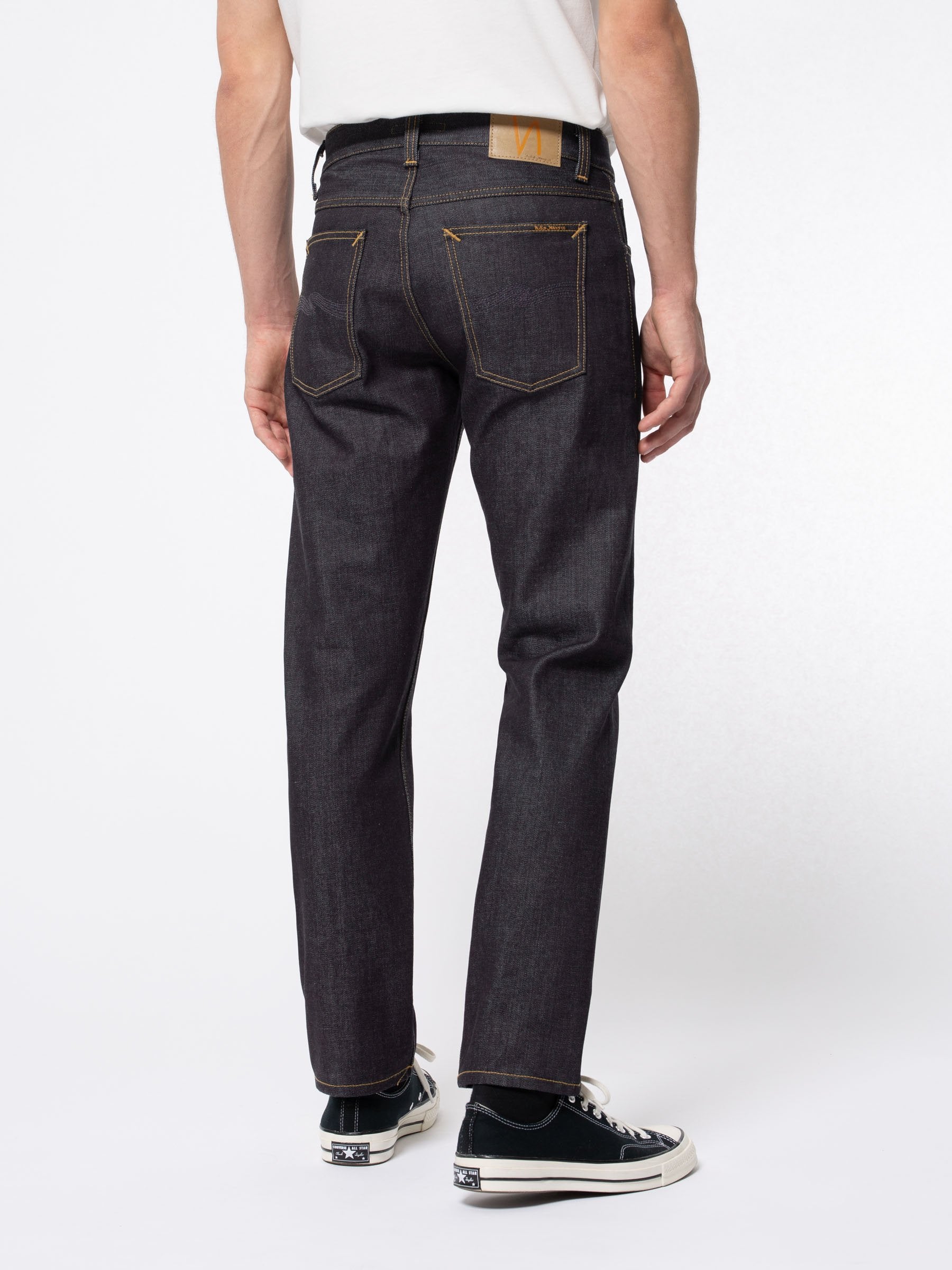 Nudie Gritty Jackson Dry Classic Navy - Stencil
