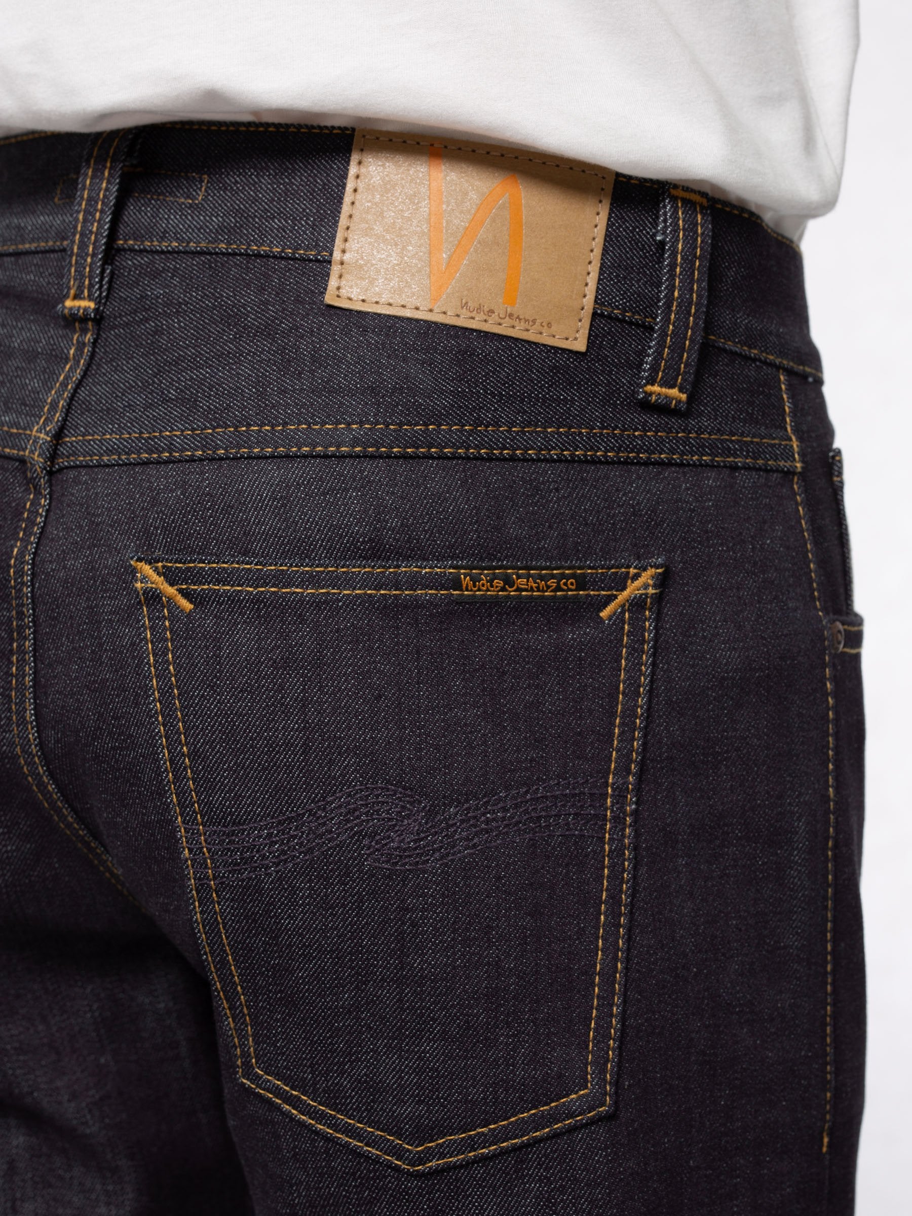Nudie Gritty Jackson Dry Classic Navy - Stencil