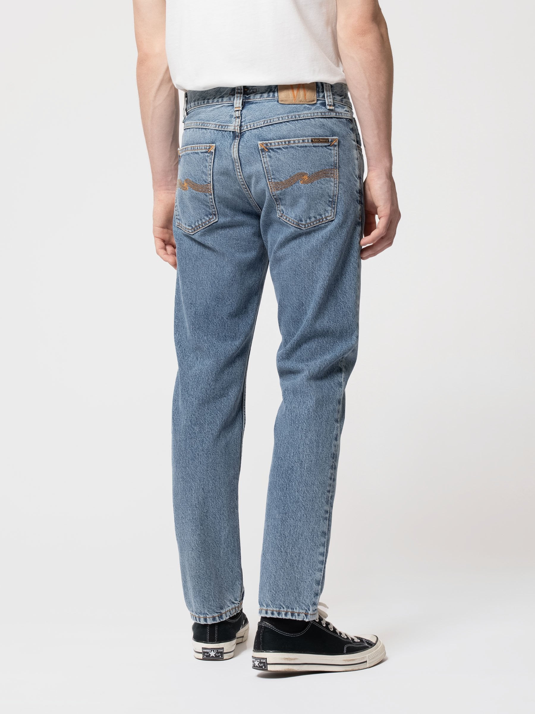 Nudie Gritty Jackson Blue Zizzou - Stencil
